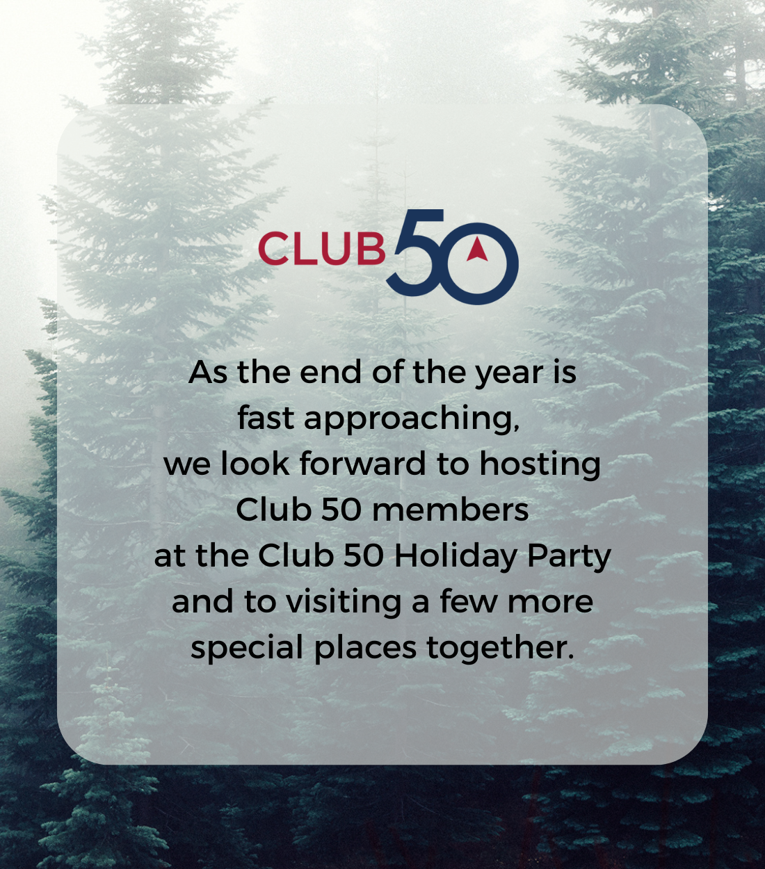 End of year Club 50 items
