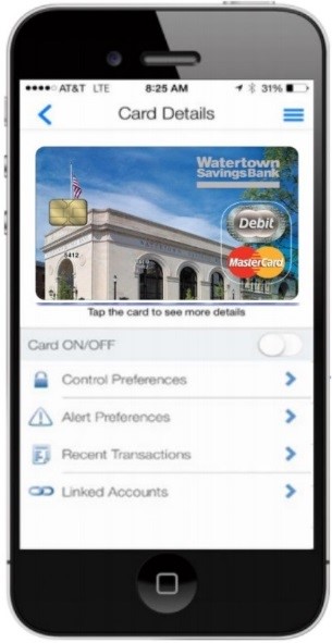 Example of the CardValet app on a phone