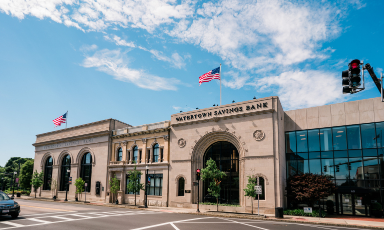 Watertown Savings Bank on Main Street in Watertown