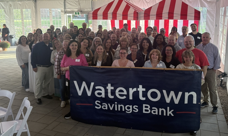 WSB employees at a company-wide event.