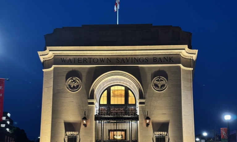 Watertown Savings Bank Headquarter view from Galen St.