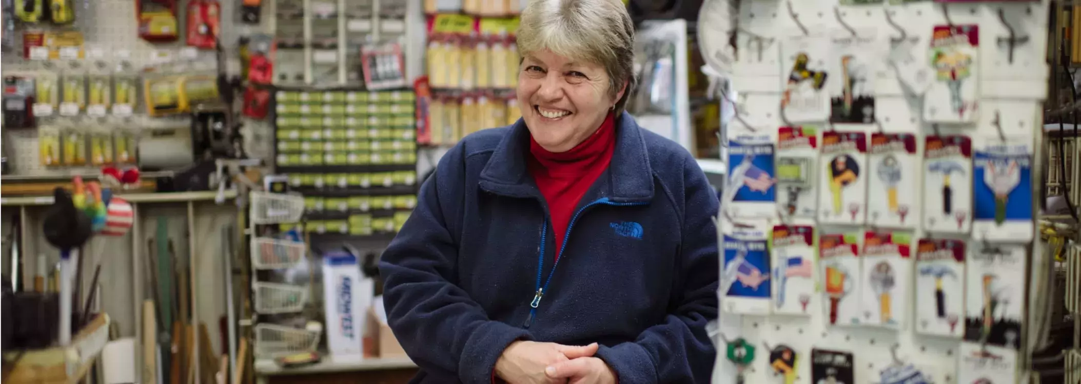 WSB Customer at her Hardware store