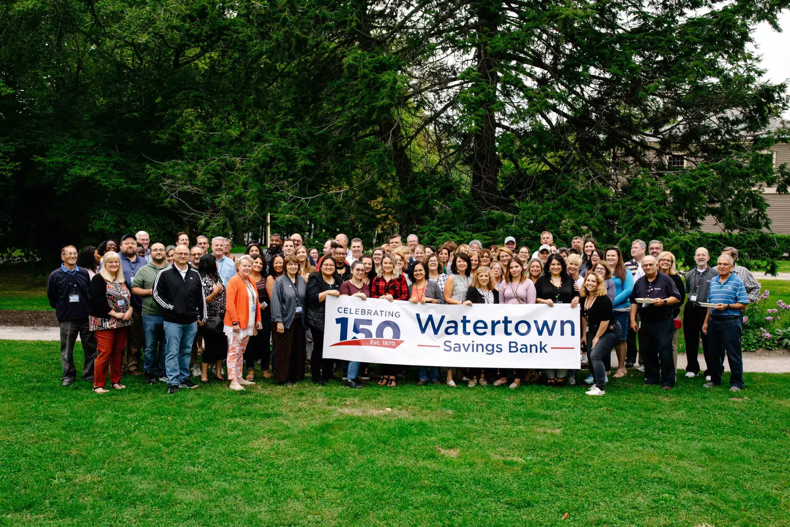 WSB employees celebrating the Bank's anniversary