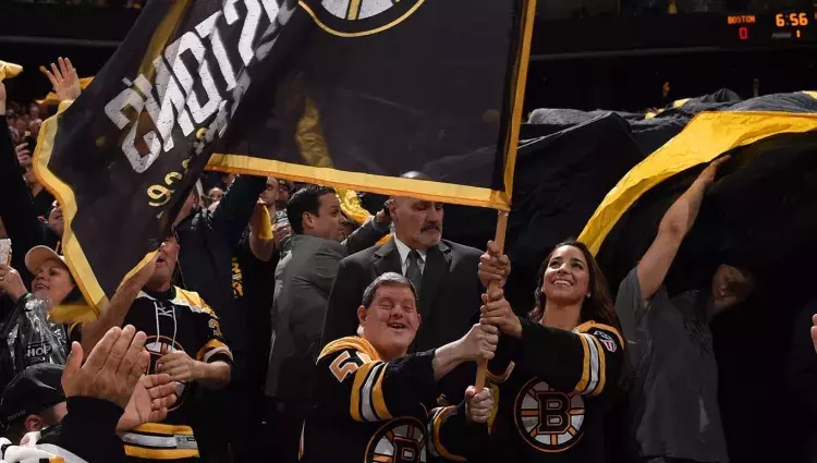 Belmont SPORT participant supporting the Bruits