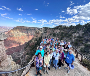 Group of Club 50 travelers visiting the Grand Canyon