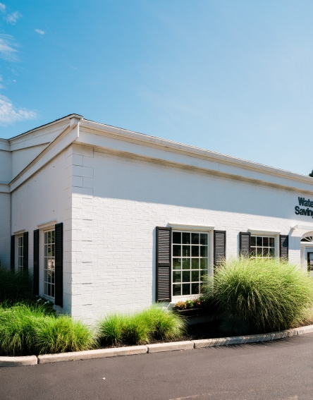 Watertown Savings Bank Bigelow Branch, a white building