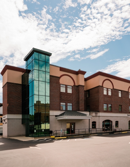 Waltham Center Branch, the whole building