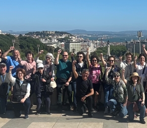 Group picture of Club 50 members in Portugal.
