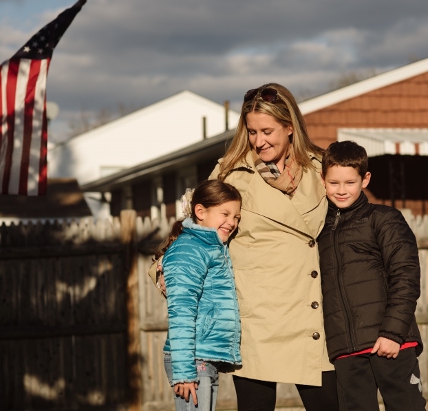 Crystal and kids, longtime WSB customer and local real estate agent