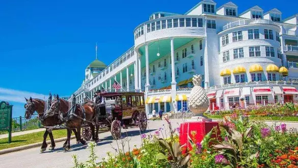 Horse carriage at Mackinac Island